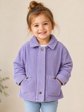 NWT The Sunday Collective Velour Cord Jacket Lavender